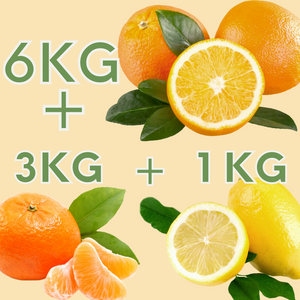 
                  
                    6 Kg Naranja + 3 Kg Mandarina + 1 k Limón
                  
                